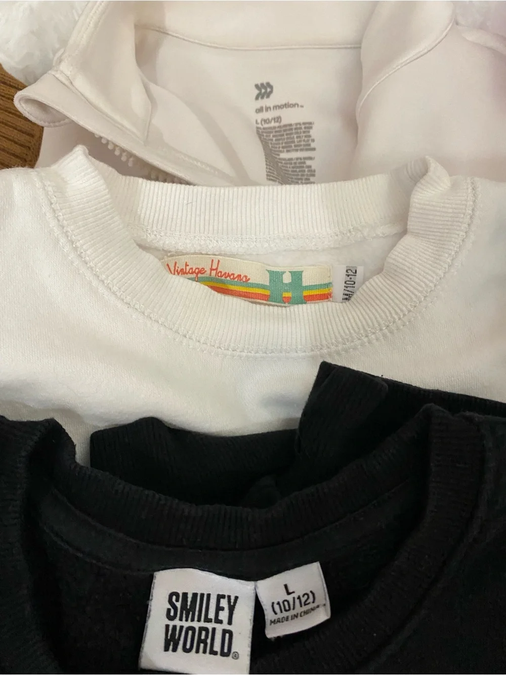 Lot of girls size 10/12 sweatshirts